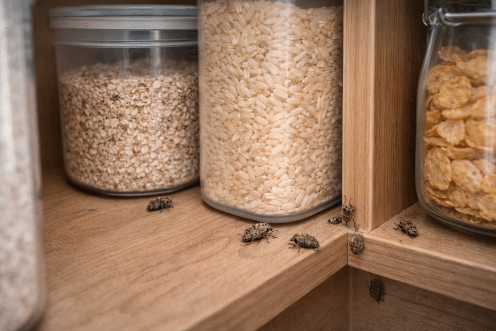 beetle around stored food