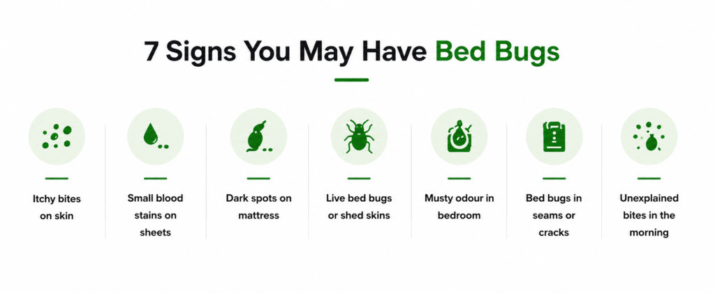 signs of bedbugs