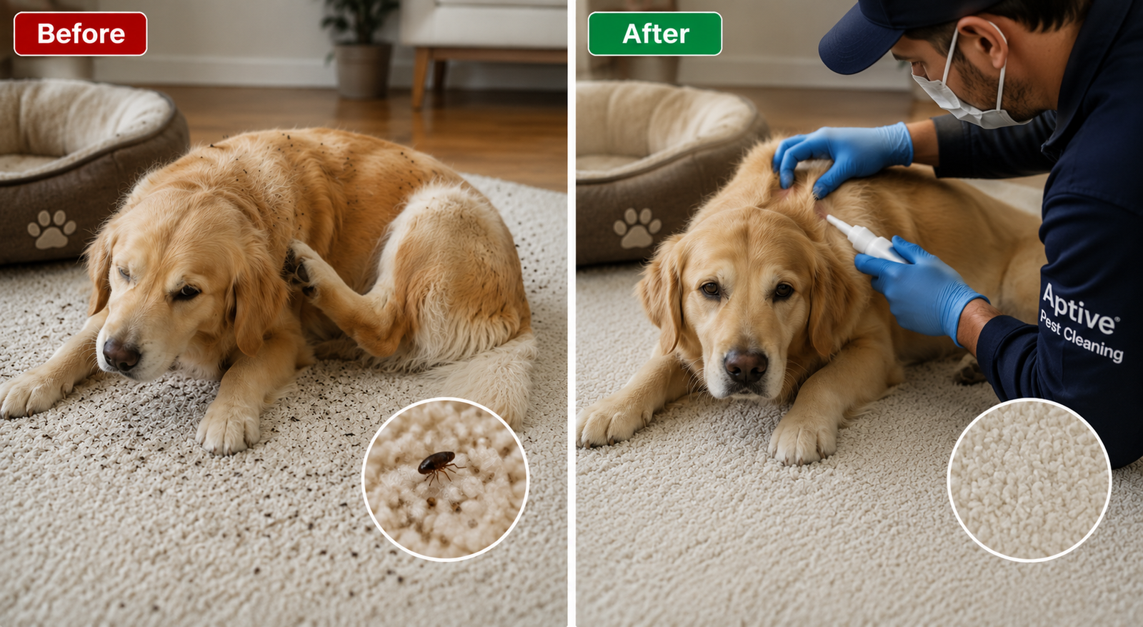 Before & After Pet Treatment