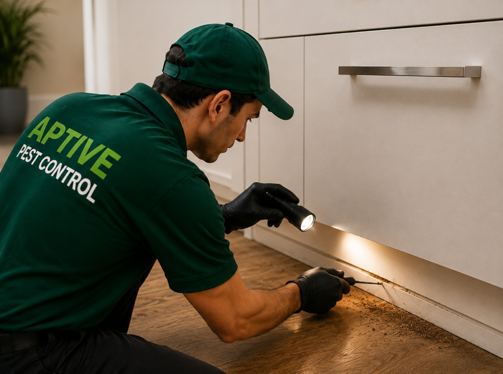 Professional Silverfish Control Melbourne technician treating a silverfish infestation