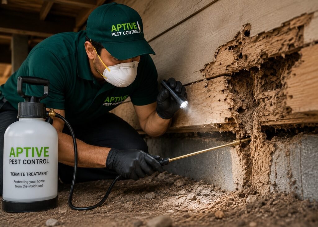 Professional Termite Inspection Melbourne technician inspecting a property for termite activity